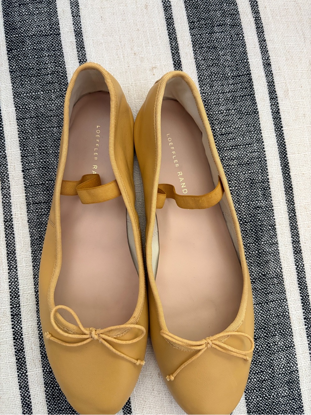 Loeffler Randall Yellow Bow Ballet Flats - Picture 2 of 9